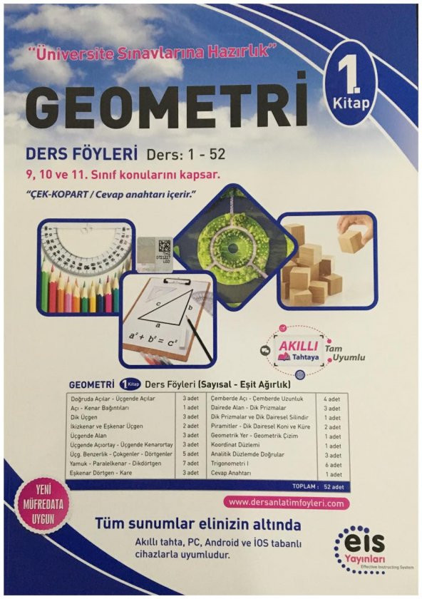 EİS Yayınları DAF Geometri 1. Kitap - 9, 10 ve 11. Sınıflar 2019