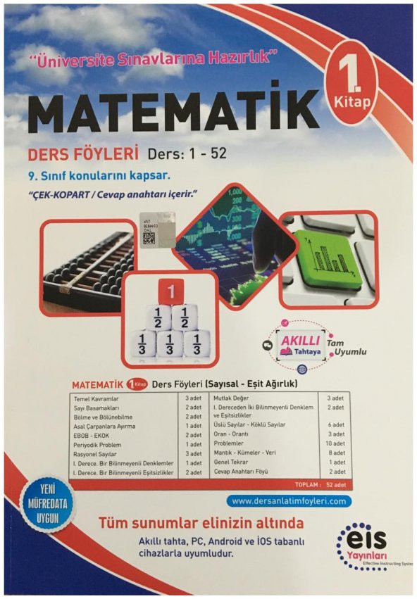 EİS Yayınları DAF Matematik 1. Kitap - 9. Sınıf 2019 Müfredatı - 1