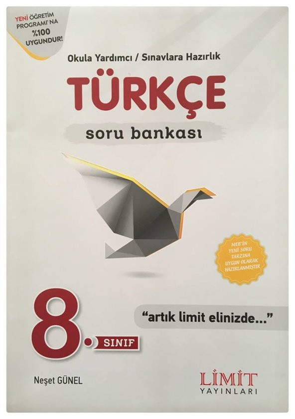 Limit Yayınları 8. Sınıf Türkçe Soru Bankası 2018 - 2019