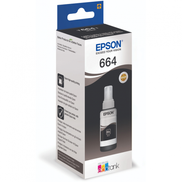 EPSON C13T66414A KARTUS-BLACK 70ML/L550/L200/L220/L3557/L365