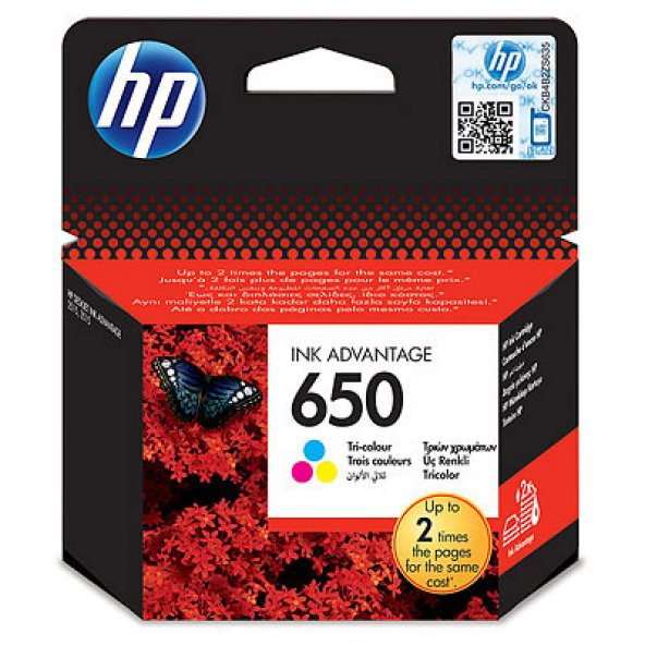 HP CZ102AE (650) UC RENKLI MUREKKEP KARTUSU 200 SAYFA - 2