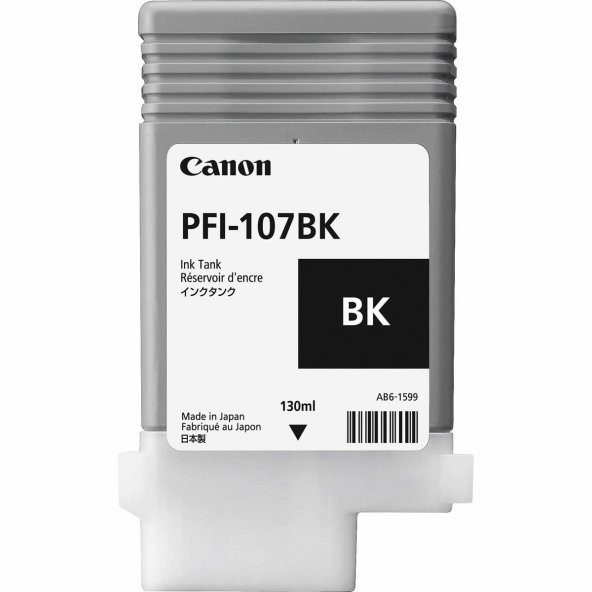 CANON 6705B001 PFI-107BK SIYAH KARTUS (130 ML)IPF 670/IPF 680/IPF