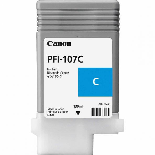 CANON 6706B001 PFI-107C CYAN KARTUS (130 ML)IPF 670/IPF 680/IPF 6