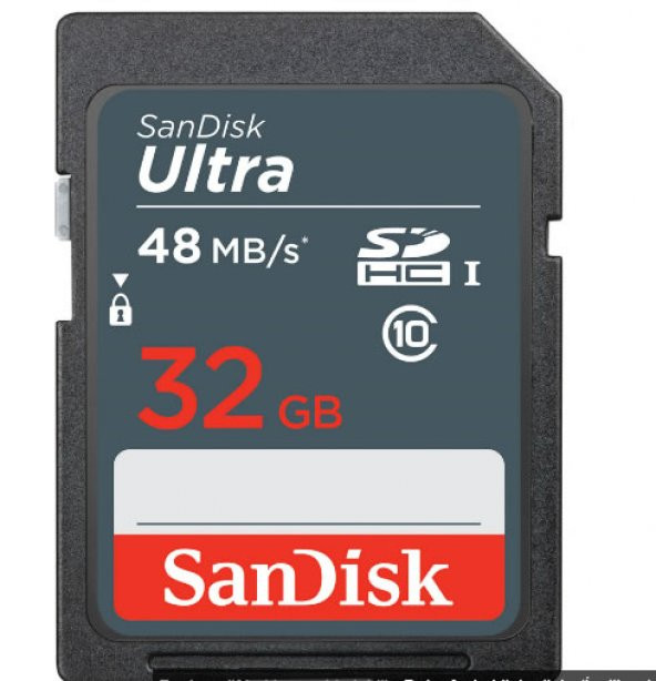 32 GB SANDISK SDSDUNB-032G-GN3IN 48/MB 32GB ULT SD C10