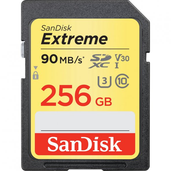 256GB SD KART 90Mb/s EXT SANDISK SDSDXVF-256G-GNCIN EXT SD 90MB