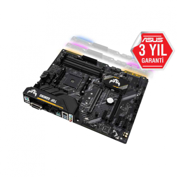 ASUS TUF B450-PLUS GAMING AMD B450 SOKET AM4 DDR4 3200 HDMI DVI M