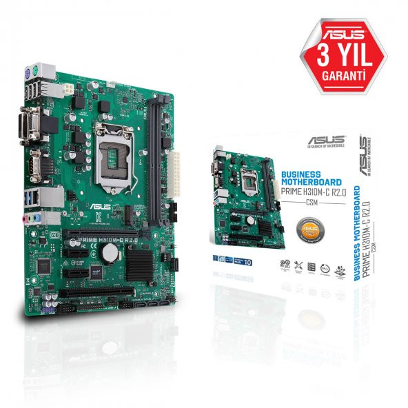 ASUS PRIME H310M-C R2.0/CSM INTEL H310 LGA1151 DDR4 2666 DVI VGA