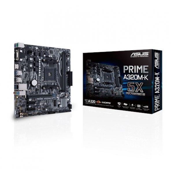 ASUS PRIME A320M-K/CSM AMD A320 SOKET AM4 DDR4 3200 HDMI VGA M2 U