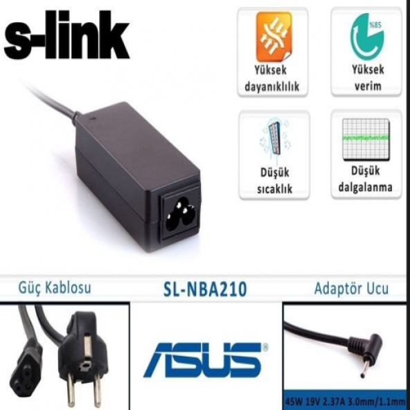 S-LINK SL-NBA210 45W 19V 2.37A 3.0mm/1.1mm Asus