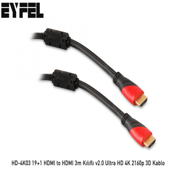 EYFEL HD-4K03 3M HDMI KABLO  KILIFLI