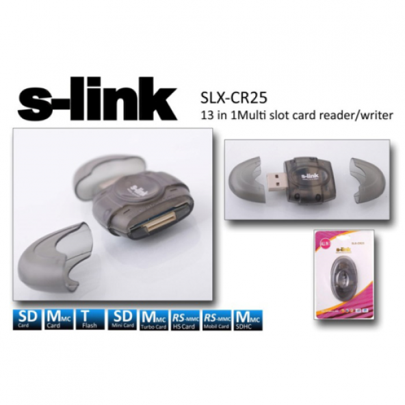 S-LINK SLX-CR25 SD/MICRI SD USB CARD READER