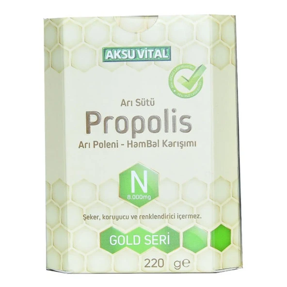 Aksuvital Arı Sütü Propolis Polen Bal Karışımı 220 Gr - 3