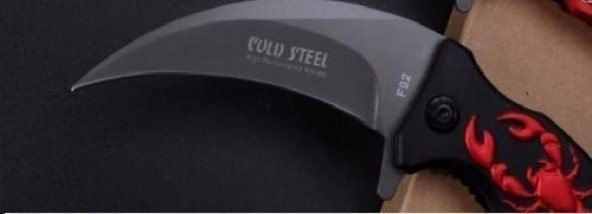 Cold Steel Siyah Karambit CS GO Bıçak Çakı Av Piknik Bıçağı - 2