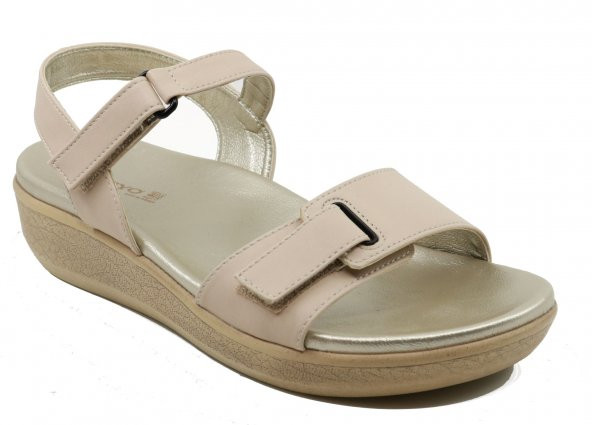 Ceyo 9905-7 3 Renk Dolgu Topuk Kadın Sandalet