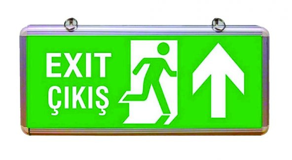 EXIT ÇIKIŞ LEVHASI ÇİFT YÖNLÜ - 4