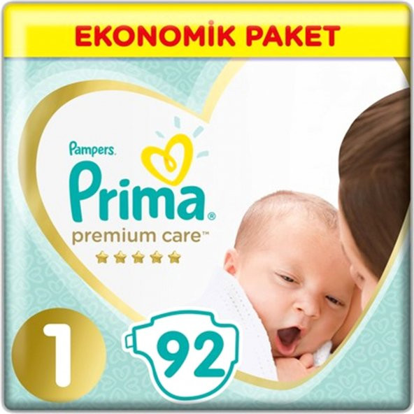 Prima Premium Care No:1 Bebek Bezi Yenidogan Eko Paket 92 Adet bitti