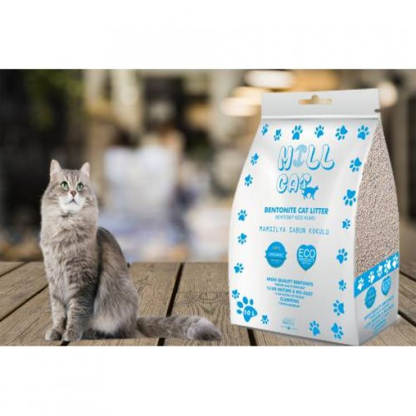 Millcat Marsilya Sabun Kokulu Topaklanan Bentonit Kedi Kumu 10 L - 2