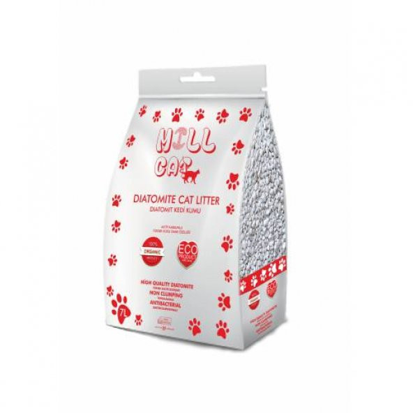 Millcat Diatomit Kedi Kumu 7 Lt(2 Paket) ve Bentonit Kedi Kumu 10 Lt - Fiyat ve Performans Garantisi - 3