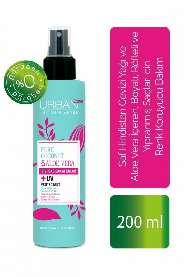 Urban Care Sıvı Saç Kremi Pınk Coconut & Aloe Vera 200 Ml