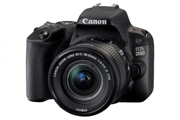 Canon EOS 200D 18-55mm IS STM Fotoğraf Makinesi  (Siyah) (Canon E