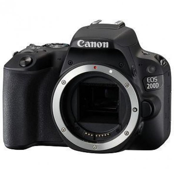 Canon EOS 200D Body (Gövde) Fotoğraf Makinesi (Siyah) (Canon Eura