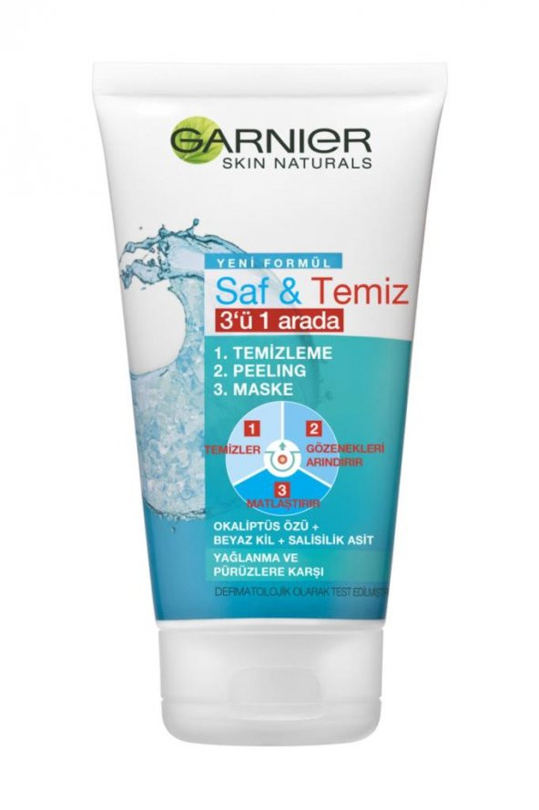 Garnier Skin Naturals Saf & Temiz 3in1 Yüz Temizleme Jeli 150 ml