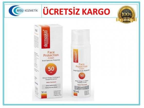 Dermoskin Face Protection Cream Spf50 50ml - Yüz için Güneş Koruma Kremi