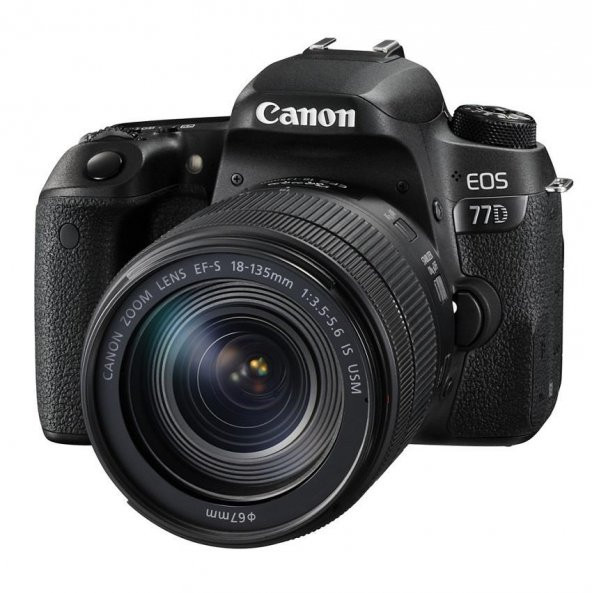 Canon EOS 77D 18-135mm IS USM Nano Fotoğraf Makinesi (Canon Euras