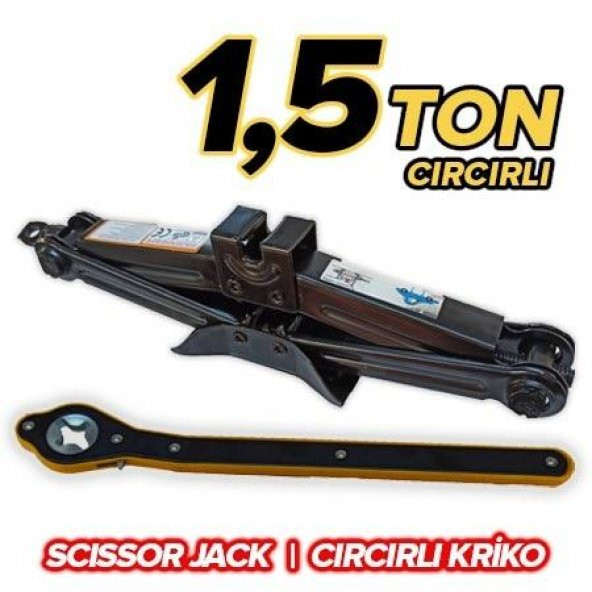 ARABA KALDIRMA KRİKOSU AKORD. TİP HİDROLİK 1.5 TON-   CIRCIRLI - 2