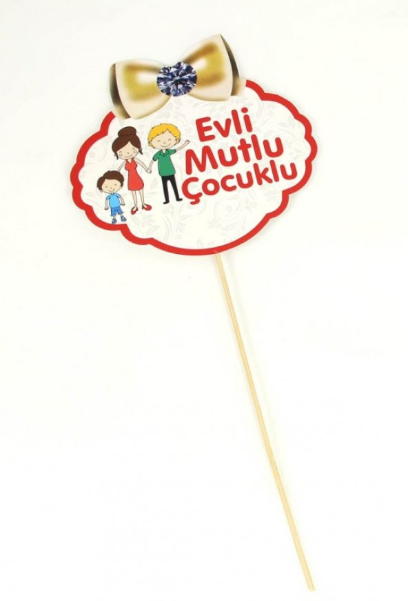 KONUŞMA BALONU EVLİ MUTLU ÇOCUKLU ürün görseli 1