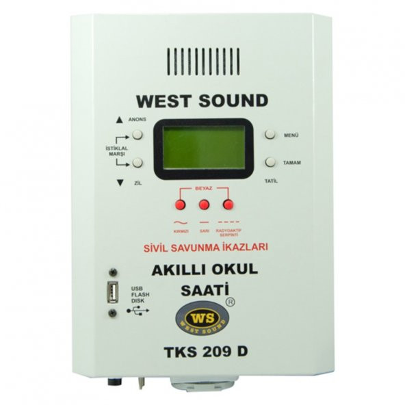 West Sound Tks 209D USB Girişli Akıllı Okul Zil Saati