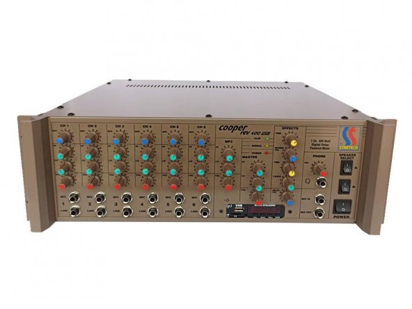 Startech Cooper Rev 400 Watt USB-SD Cami Anfisi YENİ KASA KULAKLIK ÇIKIŞLI ürün görseli