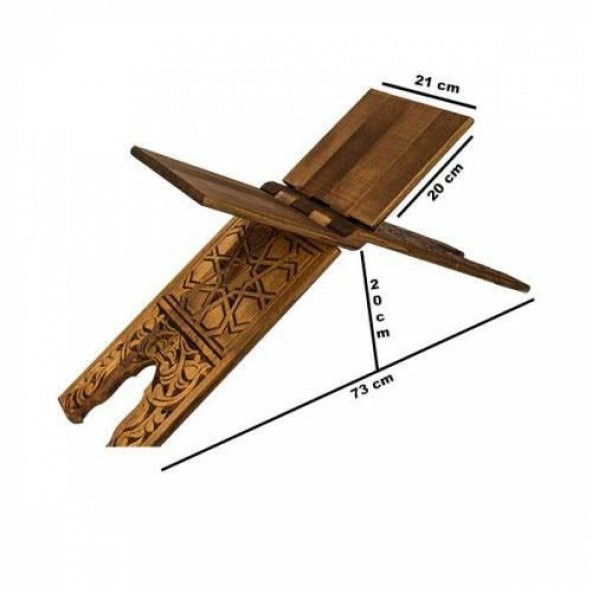 Ahşap Rahle Oymalı - Büyük - 65cm