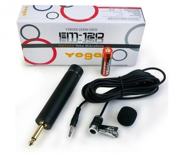 Yoga EM-120 Kablolu Yaka Cami Mikrofonu -ULTRA HASSAS ALICI