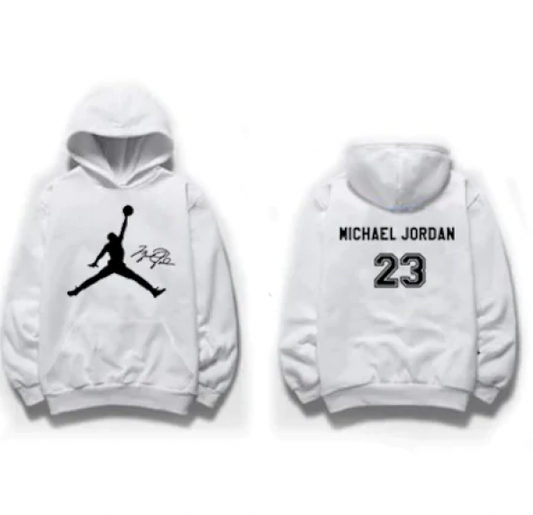 Air Jordan İmzalı Sweatshirt Beyaz