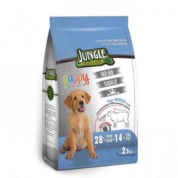 Jungle 2,5 kg-4 Adet Yavru Kuzu Etli Köpek Maması - 2