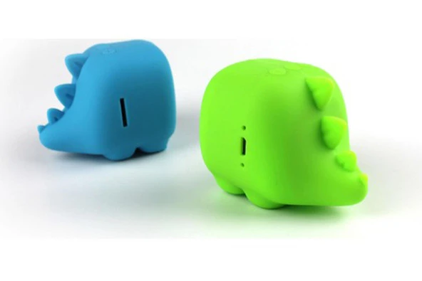 Dino Yeşil Bluetooth Kablosuz Hoparlör - Havalı - 3