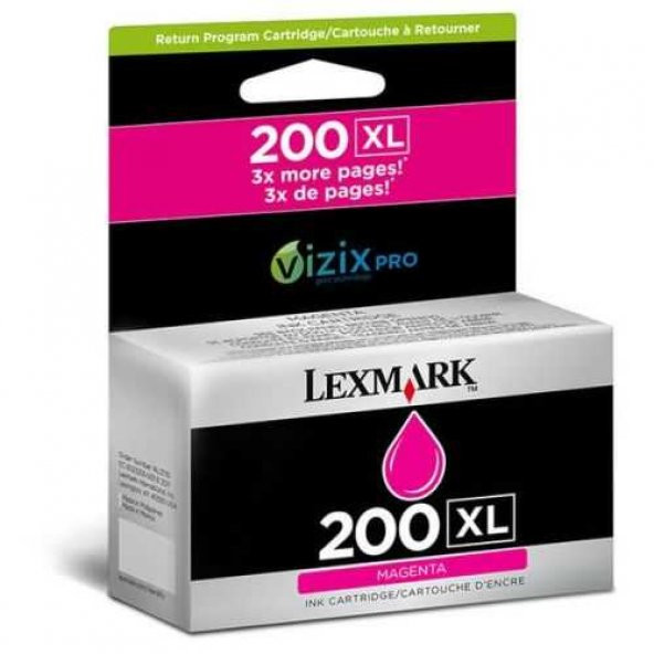 Lexmark 14L0176 Orjinal Yüksek Kapasite Kırmızı Kartuş 200XL