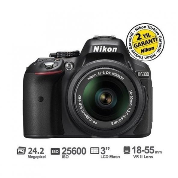 Nikon D5300 18-55mm VR II SLR Dijital Fotoğraf Makinesi