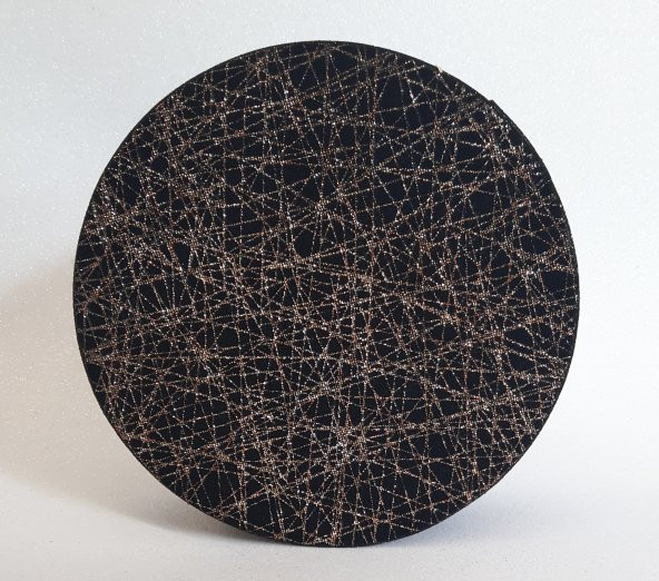 KUTU YUVARLAK KIRMIZI ALTIN 22CM X 22CM X 8CM - 3