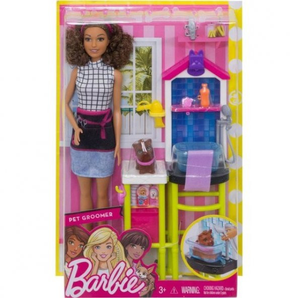 Barbie ve Meslekleri Tanıyoruz Oyun Setleri FJB31