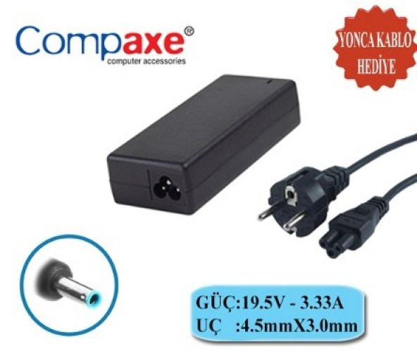Compaxe Clh-308 Hp 19V-3.33A 4.5-3.0 Pin Ntb Adapt