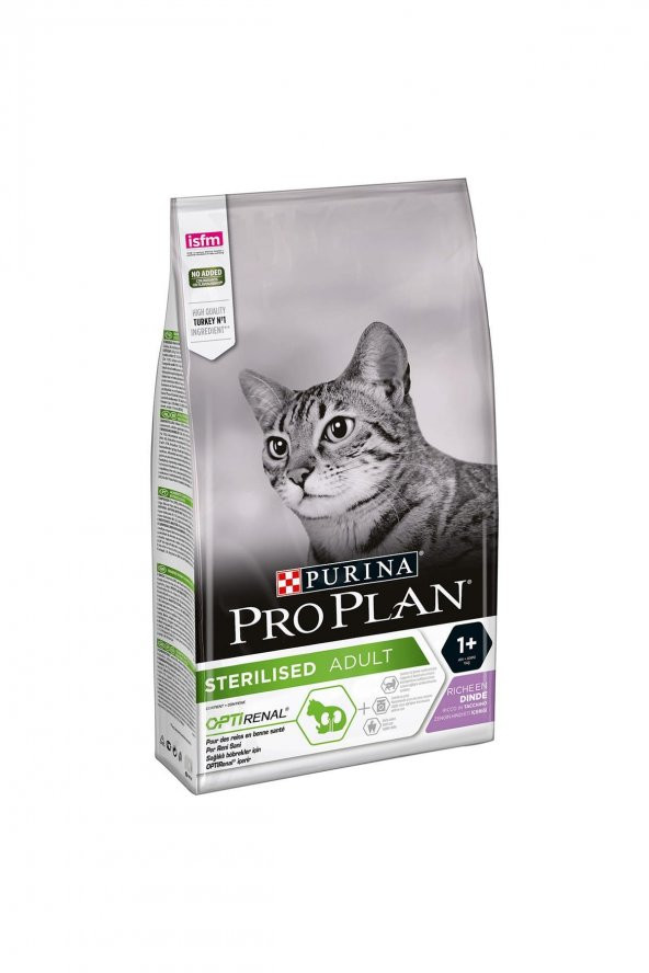 Pro Plan Kısırlaştırılmış Hindi Etli Yetişkin Kedi Maması 10 Kg