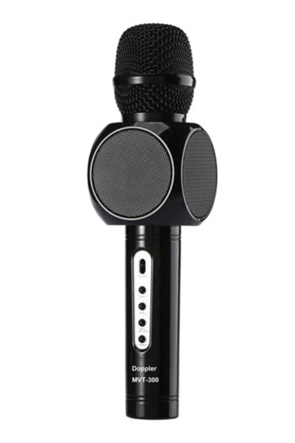 Doppler Bluetooth ve Hoparlörlü Karaoke Mikrofon MVT-300 Siyah