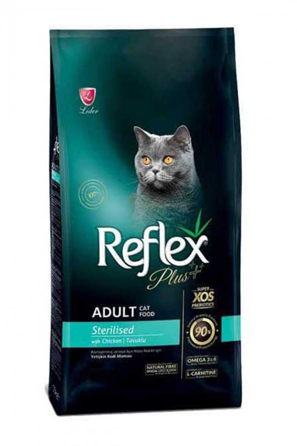 Reflex Plus Tavuk Etli Kısırlaştırılmış Yetişkin Kedi Maması  1.5 Kg