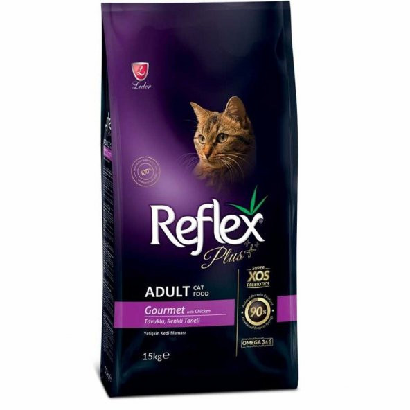 Reflex Plus Tavuk Etli Renkli Taneli Yetişkin Kedi Maması 15 Kg