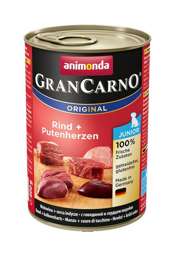 Animonda Gran Carno Sığır Etli Konserve Yavru Köpek Maması 400 Gr