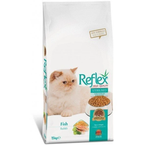 Reflex Kısırlaştırılmış Balıklı Yetişkin Kedi Maması 15 Kg