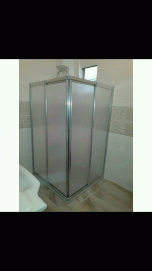 ***Şok**90X90 ÖLÇÜLERİNDE KROMAJ RENK MİKA KÖŞE DUŞAKABİN ÖZEL ÜRETİM- HEDİYELİ - 3