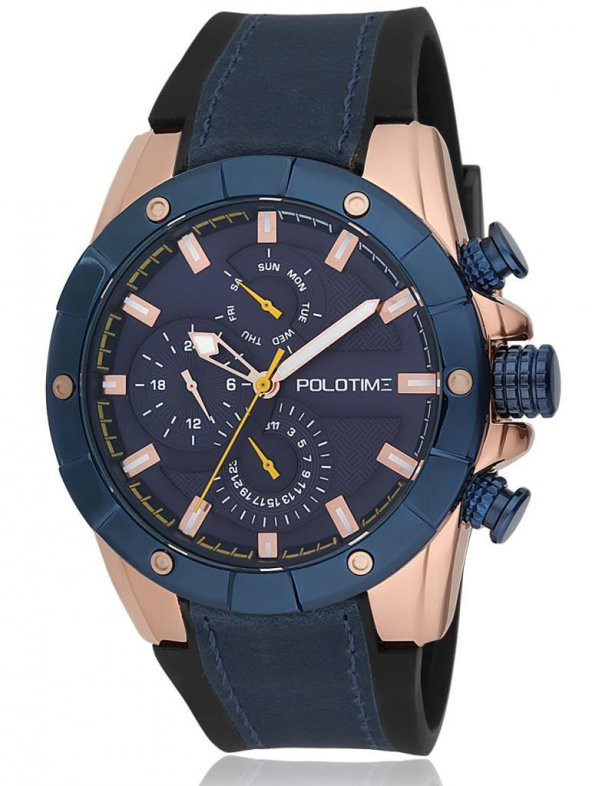Polotime Erkek Kol Saati Multifonksiyonlu Kauçuk Kordon - 5